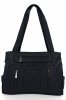 Torebka Damska Shopper Bag 2 Komory firmy Hernan 3892-1 Czarna